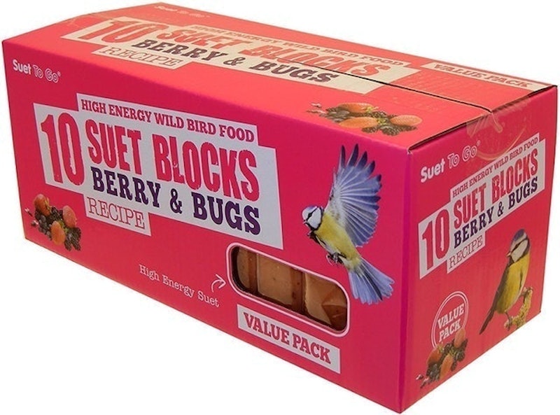 4. Suet To Go Peanut and Cherry Suet Block Wild Bird Treat 1