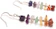 LunarraStar 7 Gemstone Chip Chakra Earrings 1