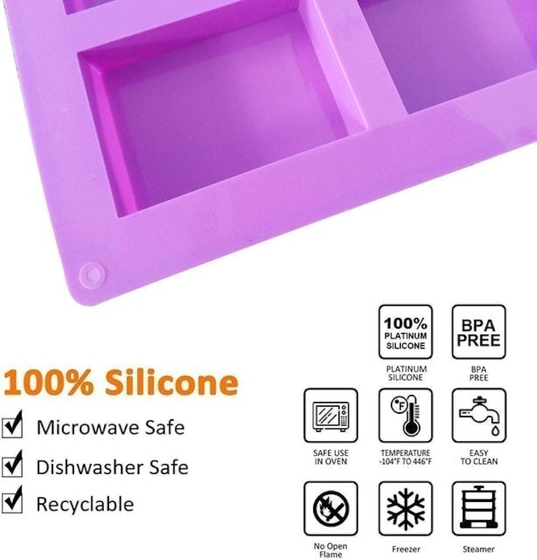 Rectangular Silicone Soap Molds 4