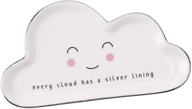 'Every Cloud Has A Silver Lining' Trinket Dish 1