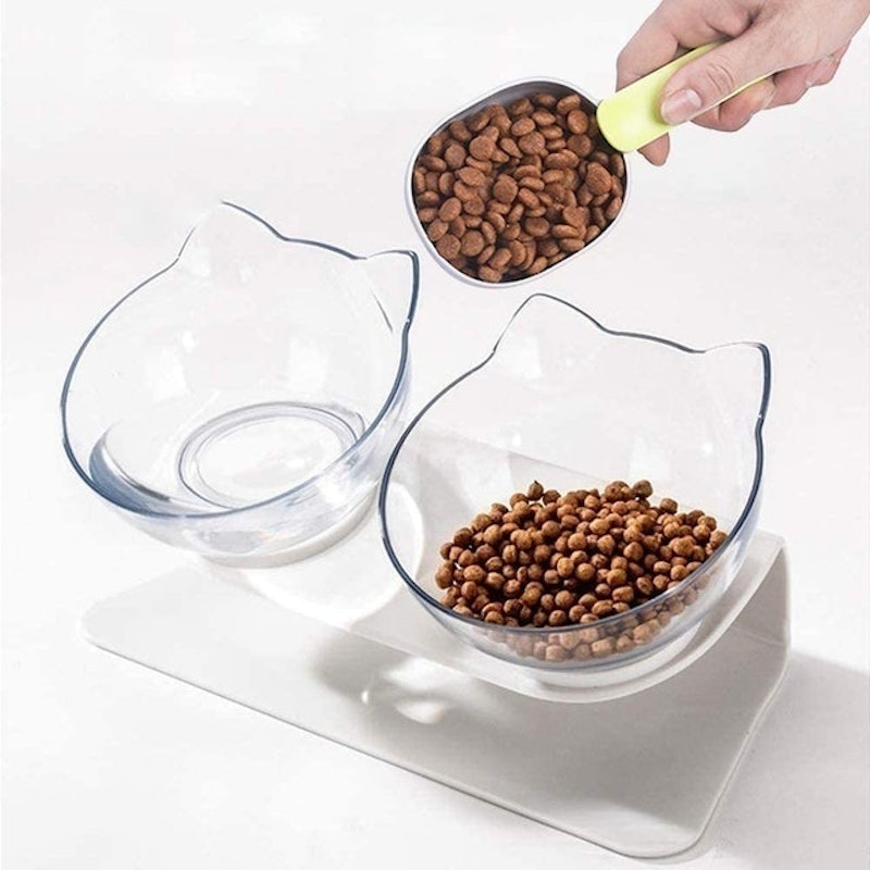 Raised Cat Bowls With Stand 1