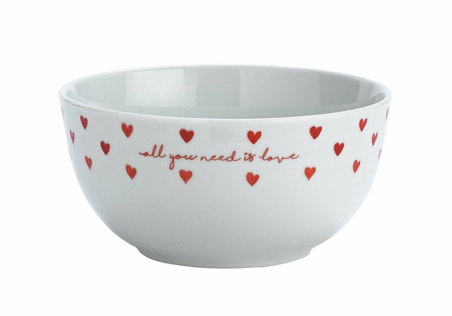 Watercolour Hearts Dinner Set 2