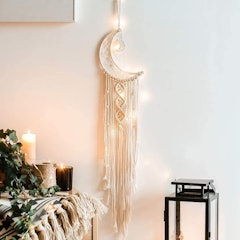 Macrame Moon Dream Catcher With LED Light