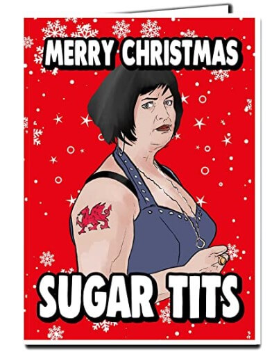 Funny Gavin & Stacey Nessa Christmas Card 1