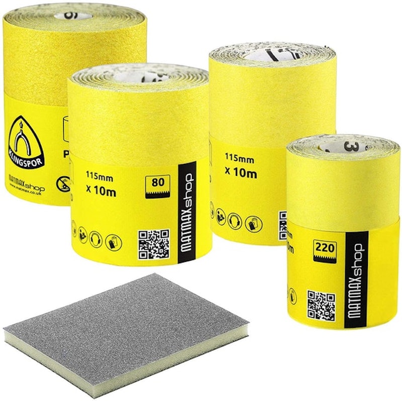 4-Roll Aluminium Oxide Sandpaper Set 1