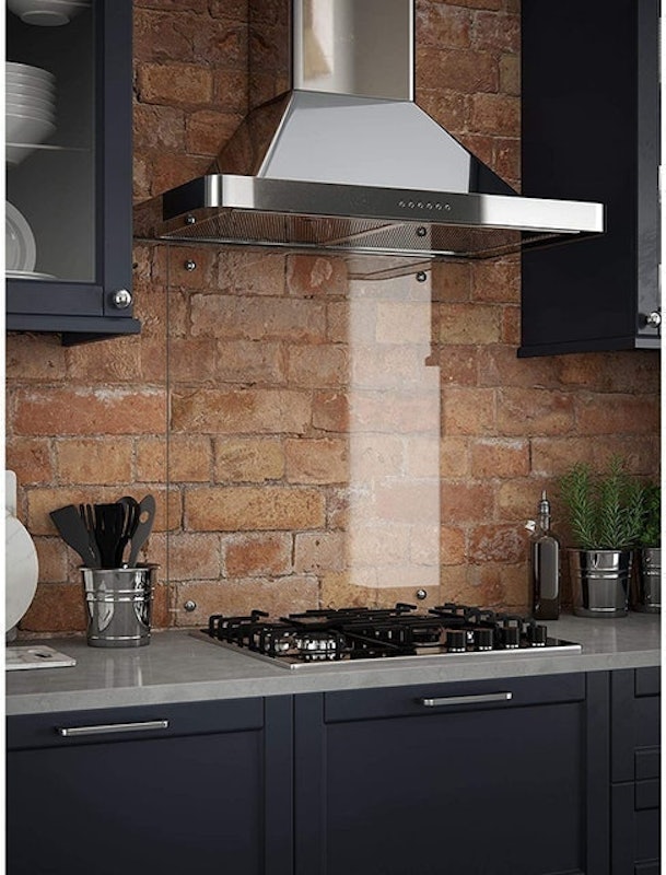 Clear Kitchen Glass Splashback 1