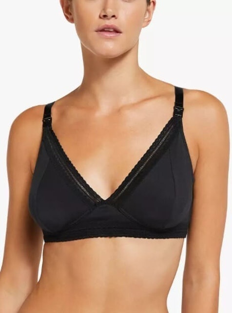 Lace Trim Modal Nursing Bra 1