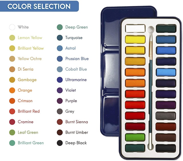 Watercolour Paint Essential Set 2