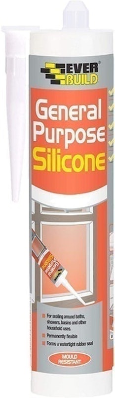 Gorilla All-Purpose Silicone Sealant, Indoor/Outdoor, Crack & Waterproof,  Clear, 295-mL