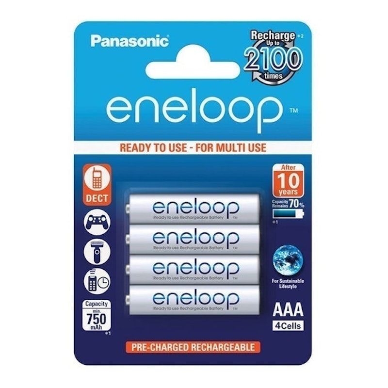 eneloop® Rechargeable Batteries, AAA (4 Pack), 1 - Foods Co.