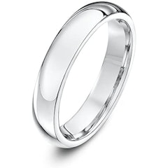 Super Heavy Court Shaped Wedding Ring