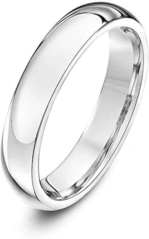 Super Heavy Court Shaped Wedding Ring 1