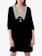 Ghost Beau Silk Velvet Collar Detail Dress 1