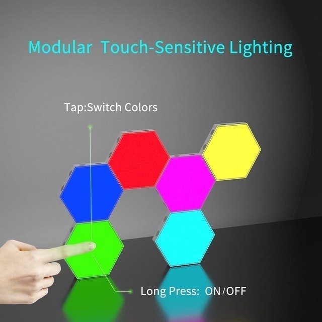 RGB Hexagon Touch Lights 2