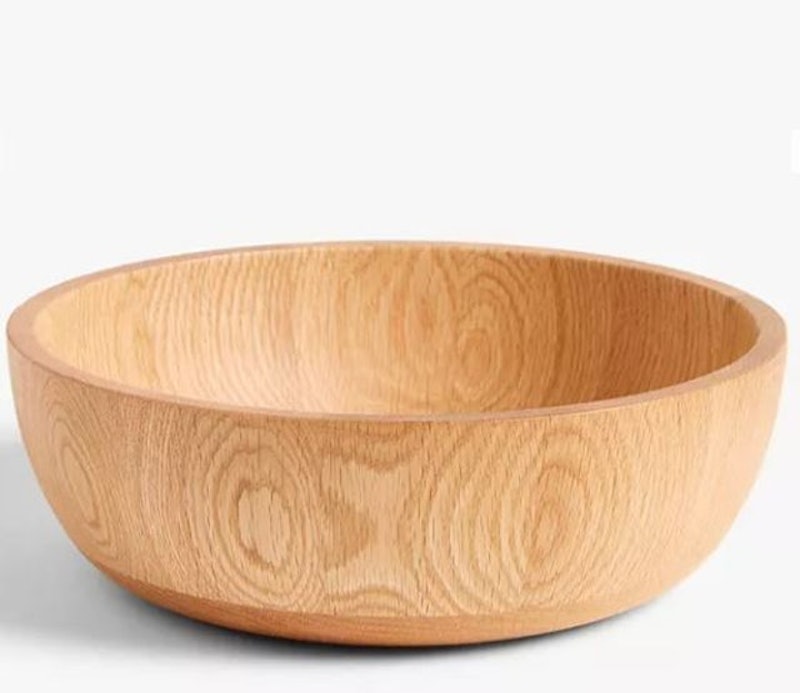 Leckford Oak Wood Salad Bowl 1