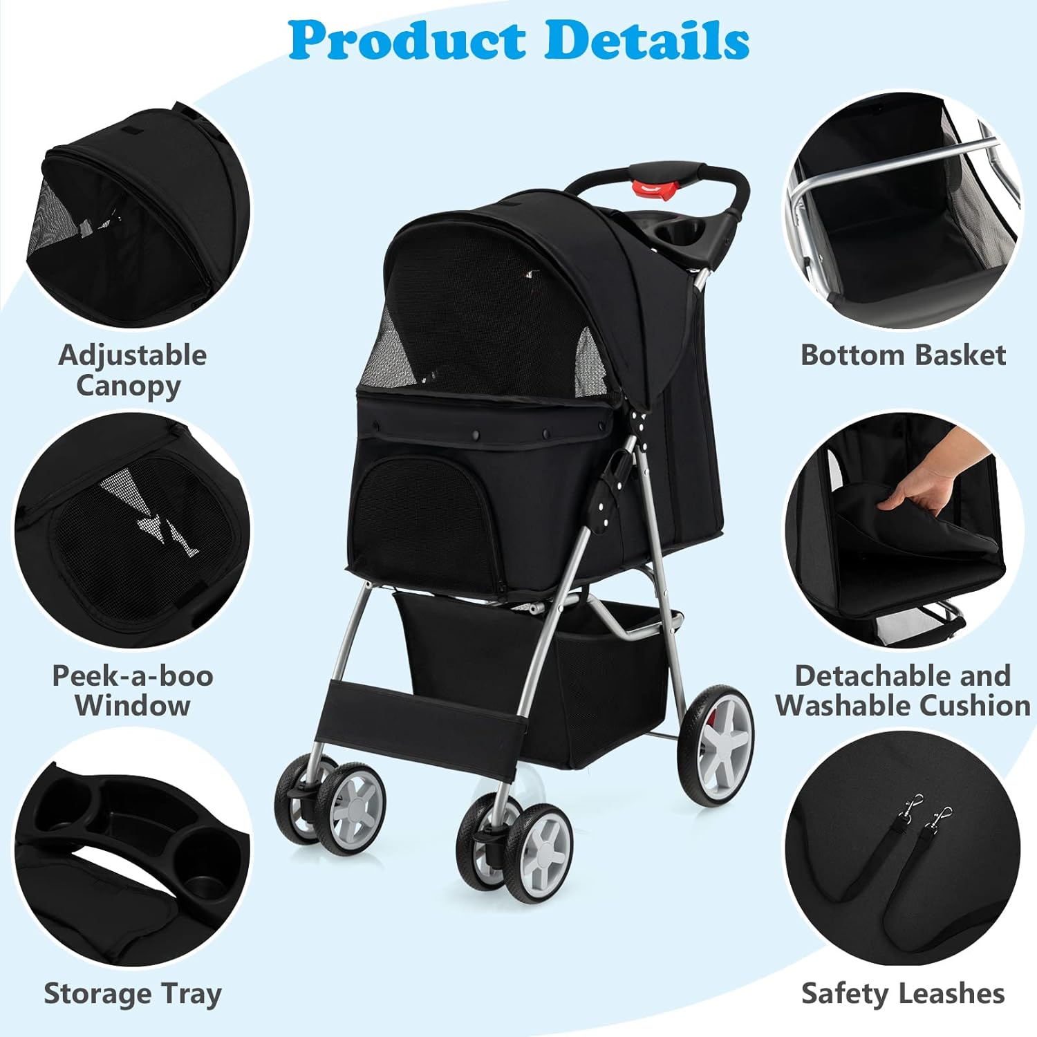 Folding Pet Stroller 5