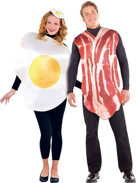 Adult Breakfast Bacon and Egg Costume 1