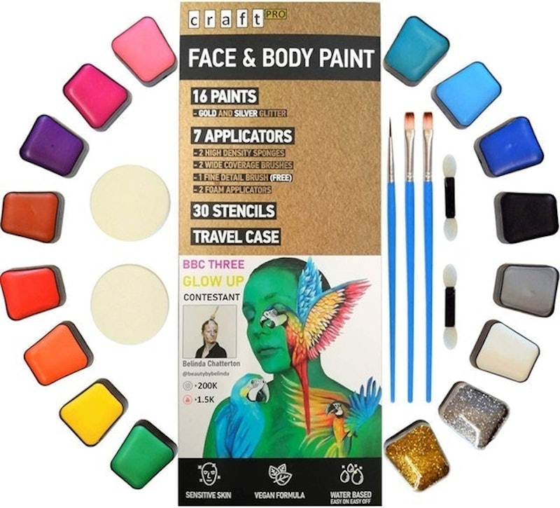 Professional Face Paint kits Sensitive Skin Face Painting set for Kids  Stencils 14 Color