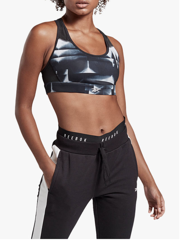 7. Reebok Workout Ready Moon Shift Bra in Cold Grey 1