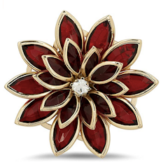 Floral Poppy Brooch