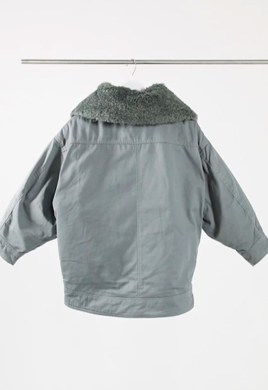 Petite Borg Collared Shacket With Quilted Liner 2