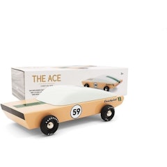 The Ace Wooden Vintage Racer Car