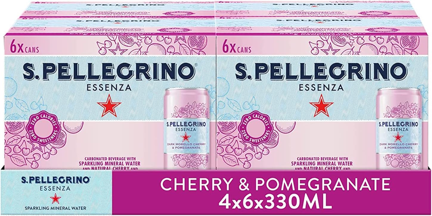 Essenza Sparkling Water Cherry & Pomegranate 2