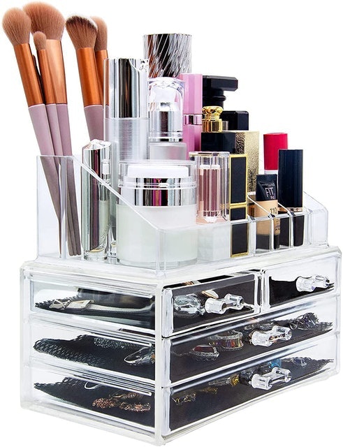Clear Acrylic Makeup Organiser  1