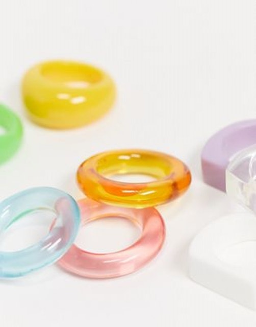 Colorful Resin Rings  2