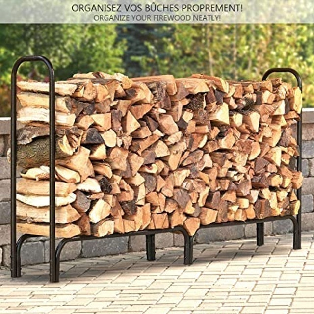 Firewood Log Rack With Cover 2