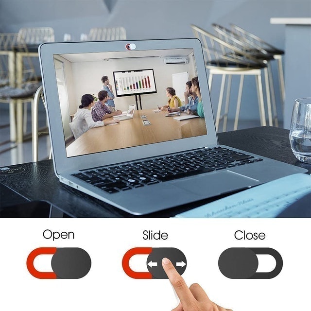 Red Outline Webcam Cover Slides 2