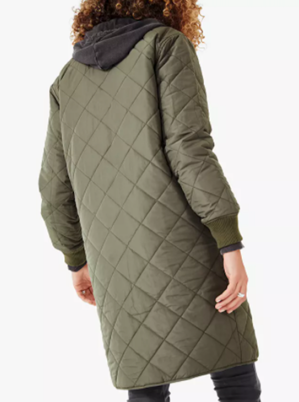 Diamond Quilted Reversible Coat 3