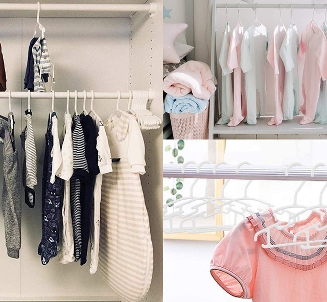 White Plastic Nursery Hangers 2