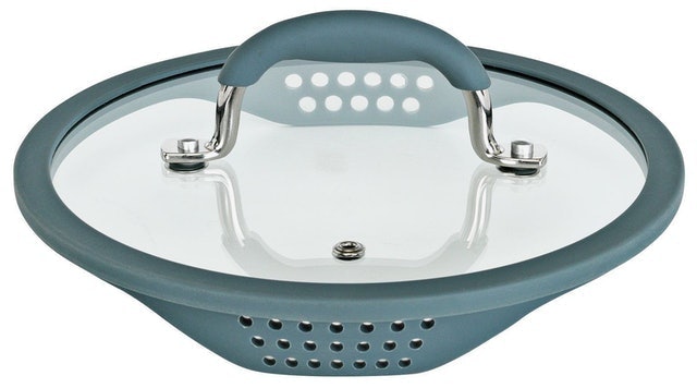5-Piece Stainless Steel With Silicone Rim Pan Set 2