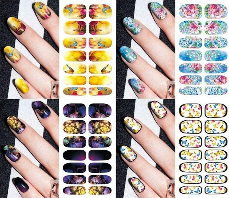 Flower Pattern Nail Decals 2
