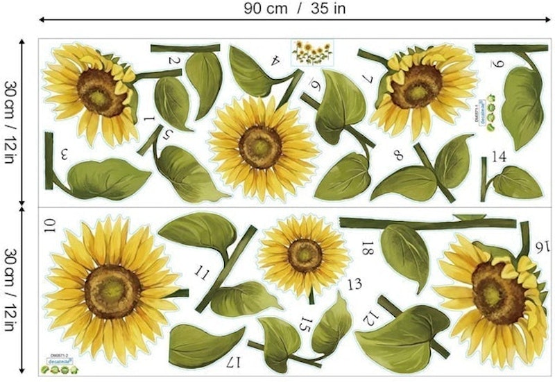 Sunflower Wall Decals 3