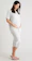 Tu Maternity Grey Marl & White Stripe Pyjamas 1