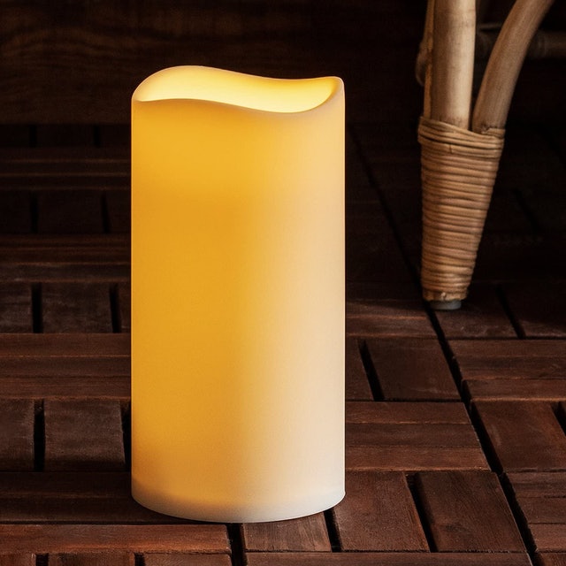 9. Lights4Fun Extra Large LED Outdoor Pillar Candle 1