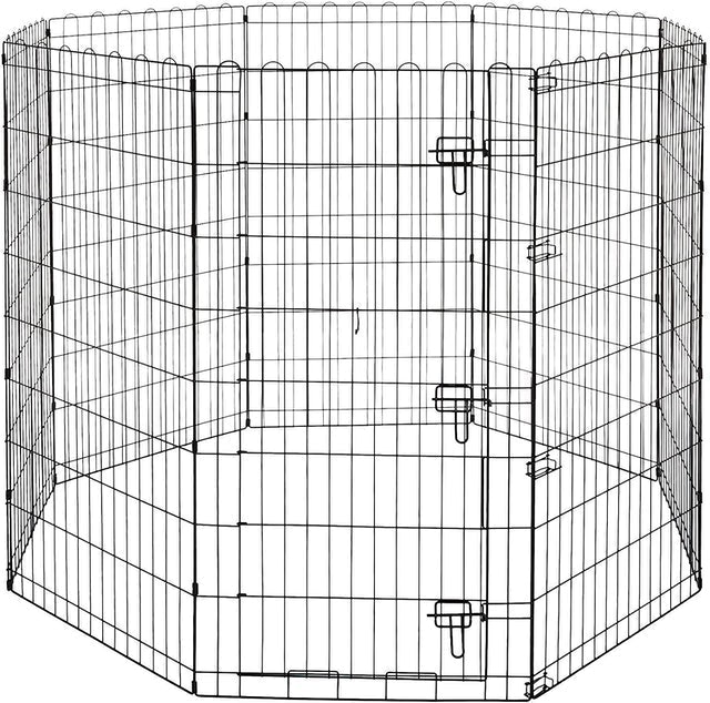 Foldable Metal Pet Dog Exercise Fence Pen 1