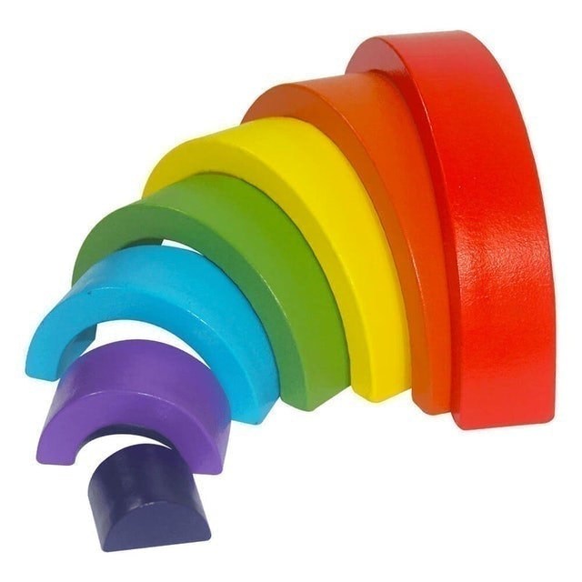 Colourful Stackable Montessori Rainbow 3