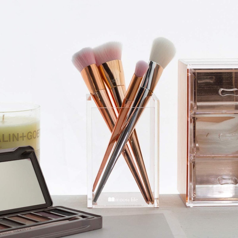 Rose Gold Makeup Brushes Holder 2