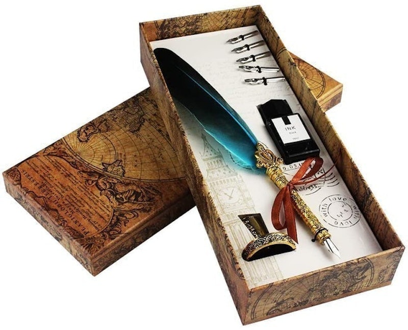 Handcrafted Quill Pen and Ink Set 1