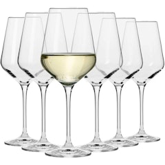 Large White Wine Glasses
