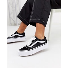 Ward Old Skool Black Platform Trainers