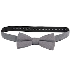 Grey Cotton Bow Tie