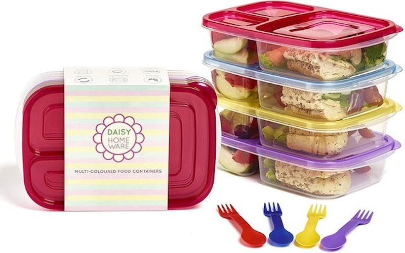 6. Daisy Homeware Premium Multi-Compartment Lunch Box 4 Pack 1