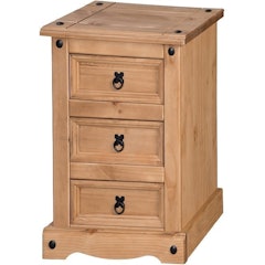 Corona 3 Drawer Bedside Cabinet