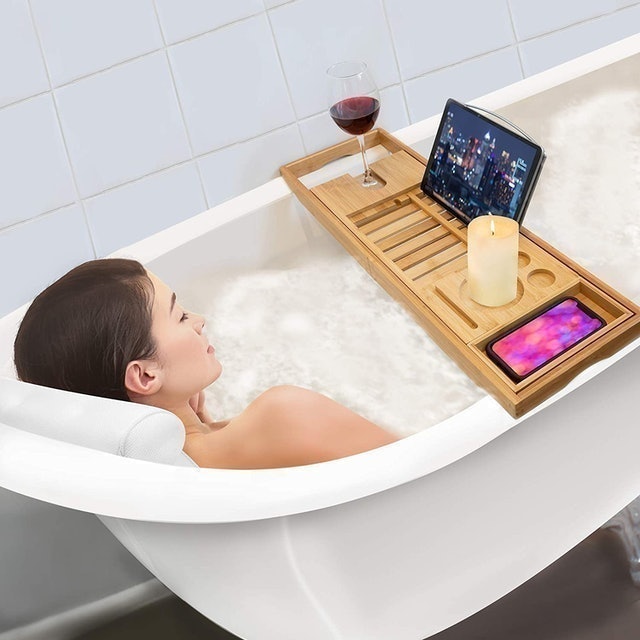 Premium Bamboo Bath Caddy 3