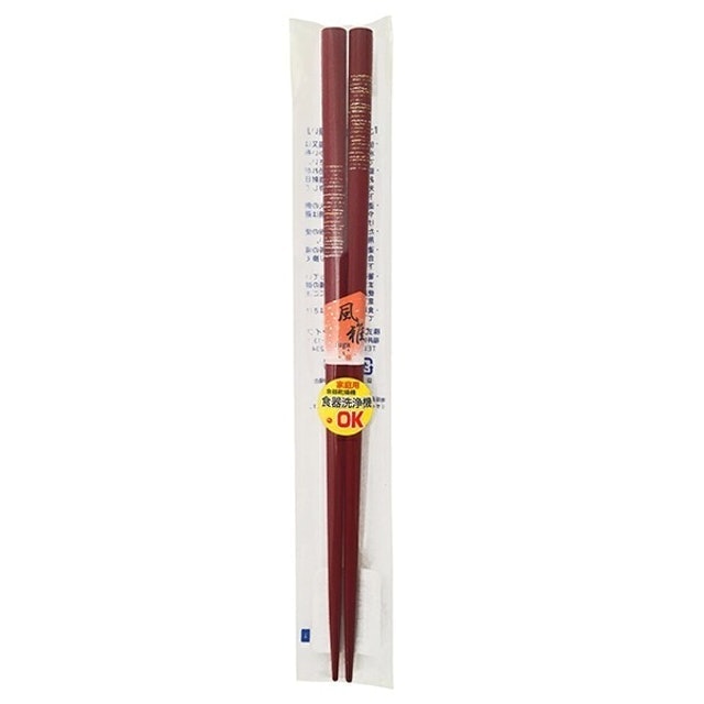 Red Wooden Lacquered Chopsticks 2