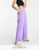 ASOS DESIGN Petite Low Rise Straight Leg Jogger With Pintuck In Purple 1